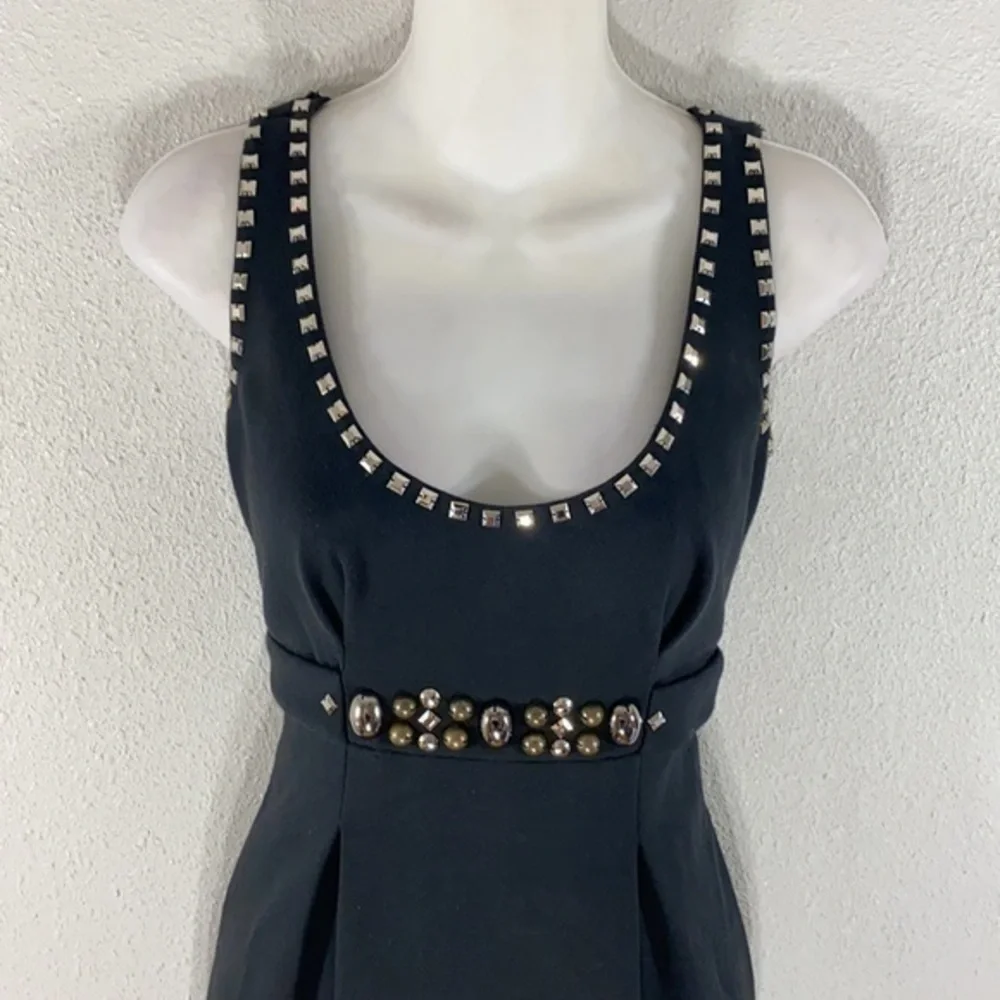 Rebecca Taylor black studded sheath dress
